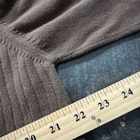 Concepts By Claiborne Sweater Long Sleeve V-Neck Women’s Size Large Brown Color - Picture 4 of 7